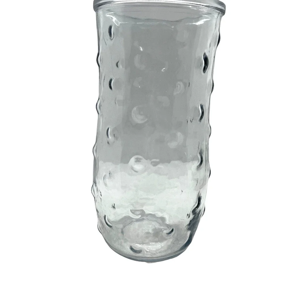 Hoosier Glass Bubble Glass Clear Vase 8.5 inches No Chips or Cracks Vintage